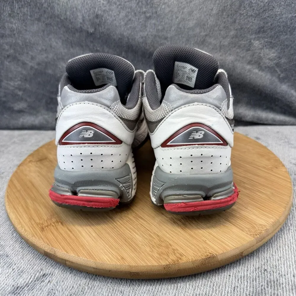 New Balance 2002R Shoes Mens Size 9 Gray Red Running Athletic Sneakers M2002RLB